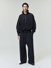 Sunfaded Half Zip Polo Sweatshirt